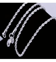 Çelik Takı Seti Bileklik Kolye İnce Burgu Zincir Model 4 Mm Kalınlık 18-55 Cm Uzunluk Gümüş Silver