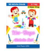 Okul Öncesi KES BOYA Aktivite Seti (4 Süper Kitap)