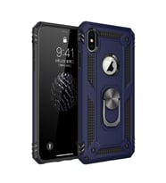 İphone X Kılıf Sofya Yüzüklü Kapak - Lacivert