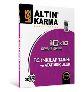 Altın Karma Yayınları LGS 8. Sınıf T.C İnkilap Tarihi ve Atatürkçülük 10x20 Branş Deneme