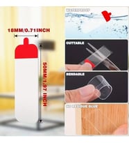 60 Parça Kolay Açılır Güçlü Çift Taraflı Bant 18mm*50mm