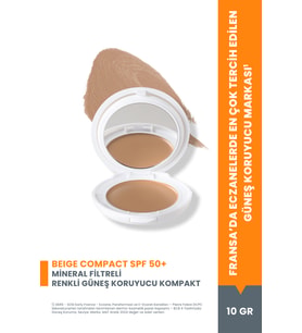 Avène Güneş Beige Compact Açık Renkli Fondöten SPF50 10 gr
