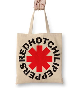 Rhcp Red Hot Chili Peppers Bez Çanta Uzun Saplı