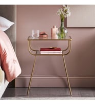 Modabilya Gold Geyik Metal Yan Sehpa 10060 (Gold)