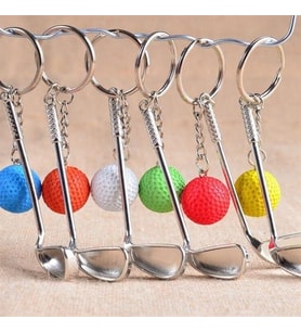 Gerçekçi Golf Tasarımlı Şık Anahtarlık Kolye Çanta Süsü Golf Keychain (5343)