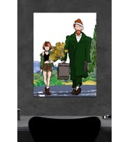 Leon The Professionel X Van Gogh Ahşap Poster (27x18)