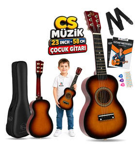 Fourtune Loki T-80SB 6 Telli Sunburst Çocuk Gitarı Gerçek Ağaç
