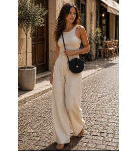 El Emeği Yazlık Jüt Hasır Çanta 20 cm – Yuvarlak Spiral Örgü Boho Crossbody Hediyelik