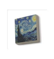 Yıldızlı Gece (Vincent Van Gogh, 1889) Baskılı Taş Magnet 5X5
