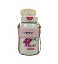 Dodge DB-24502 Çift Kullanım Pipetli/Rahat İçim Beyaz 520ml Çelik Matara