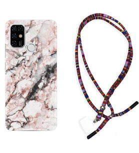 Casper E30 F20 X20 Kılıf Boyun Asklı Rasta Silikon Colorfull Marble 2 1389