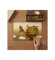 Baykuş ve Yuvası Çocuklar İçin Tasarımı 240 parça Ahşap Puzzle Ahşap Kutuda MP05928