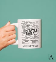 Kişiye Özel En Tatlı Baba Babalar Günü Tasarım Kupa