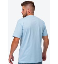 Unisex  Pamuklu Oversize Basic Tshirt (Bebe Mavi)