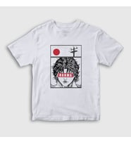 Presmono Unisex Çocuk Beyaz Anime Hanma Baki T-Shirt 319319tt