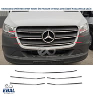 Mercedes Sprinter W907 Krom Ön Panjur 5 prç 2018 ve üzeri P.Çelik