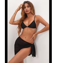 Fantezia Night Kadın Kırmızı Transparan Belden Bağlamalı Pareo
