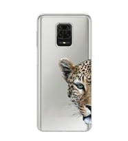 Redmi Note 9 Pro/Note 9S Uyumlu Kaplan Desenli Şeffaf Telefon Kılıfı