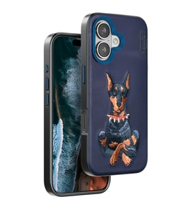 iPhone 16 Perma Desenli Kapak - Lacivert