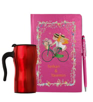 Sevgililer Gününe Özel Defter Kalem & Termos Mug Hediye Seti 6