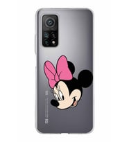 Xiaomi Mi 10 T Uyumlu Kapak Minnie Mouse Tasarımlı Şeffaf Silikon Kılıf