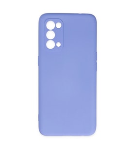 Oppo Reno 5 Kılıf Nano İçi Kadife Silikon - Lila