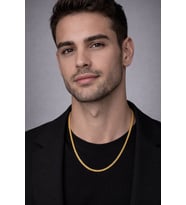 Doc İtalyan Zincir Kolye – Gold Renk Madeni Çelik 60 cm (2 mm)