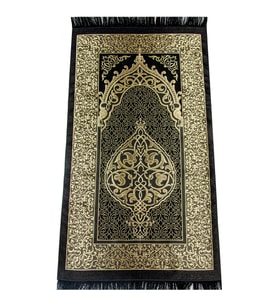 Ekonomik Osmanlı Desen Tafta Seccade Siyah