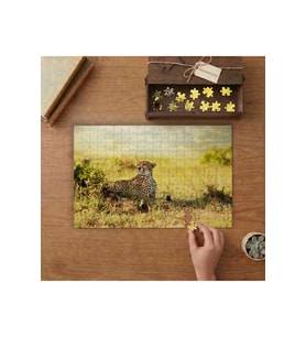 Doğadaki Kaplan Tasarımı 240 parça Ahşap Puzzle Ahşap Kutuda MP04760