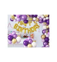 Çıtıpıtıstore Lüks Mor Lila Doğum Günü Balon Seti