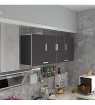 Kenzlife hazır mutfak general gri 060*150*32 mutfak banyo dolabı kapaklı raflı (Karışık)