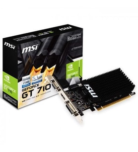 MSI MSI NVIDIA GT710 2GB DDR3 64Bit VGA/DVI-D/HDMI 16X DX12 GT 710 2GD3H LP