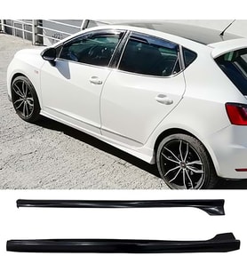 Seat İbiza Mk4 4Kapı Cupra Yan Marşpiyel Seti Mat Siyah Plastik 2 Adet 2008-2017