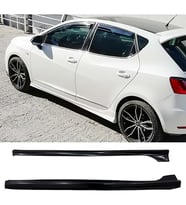 Seat İbiza Mk4 4Kapı Cupra Yan Marşpiyel Seti Mat Siyah Plastik 2 Adet 2008-2017