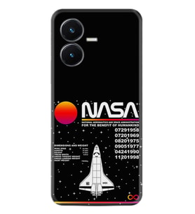 Vivo Y22S Kılıf Resimli Desenli Baskılı Silikon Nasa 2 1407