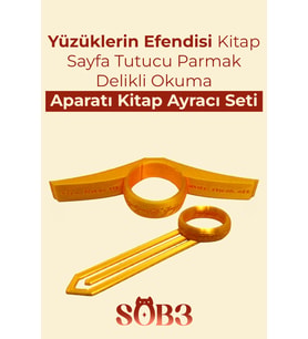 Yüzüklerin Efendisi Kitap Sayfa Tutucu Parmak Delikli Okuma Aparatı Ve Kitap Ayracı Seti
