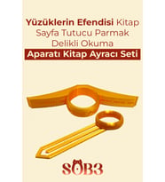 Yüzüklerin Efendisi Kitap Sayfa Tutucu Parmak Delikli Okuma Aparatı Ve Kitap Ayracı Seti
