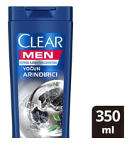 Clear Men Kepeğe Karşı Etkili Şampuan Yoğun Arındırıcı Kömür 350 ml