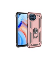 Mey İthalat® Reno 4 Lite Kılıf Sofya Yüzüklü Silikon Kapak - Rose