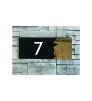 Dekoratif Gold Aynalı Kapı Numarası - 7