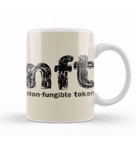Non Fungible Token Nft Crypto Currency Mining GIFT Bitcoin Ethereum Kupa Bardak Porselen