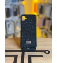Samsung A04 Uyumlu Taş Desenli Silikon Yumuşak Kılıf (Siyah)