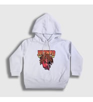 Presmono Unisex Çocuk Beyaz No Vanity Juice Wrld Kapüşonlu Sweatshirt 302701tt (Beyaz)