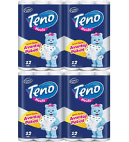 Teno Ultra Kağıt Havlu Çift Katlı 48 Li Paket (4PK*12) (Avantaj Pk Serisi)
