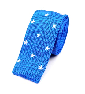 Omark Cotton Blue Stars Kravat