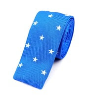 Omark Cotton Blue Stars Kravat