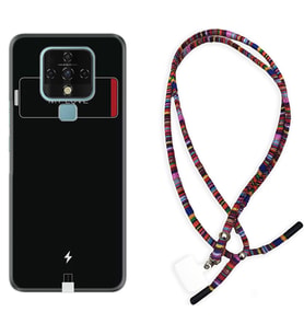 Tecno Camon 16 18P Pova Kılıf Boyun Asklı Rasta Silikon My Love 1402