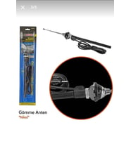 Carub Universal Gömme Anten Çekmeli  Tip Vakum Nikelaj br0040303 (Krom)