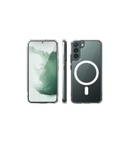 Galaxy S22 Kılıf Magneticsafe Şeffaf Silikon - Şeffaf