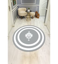 Dijital Baskı Modern Kaymaz Taban Halı H0358